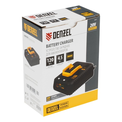 Устройство зарядное для аккумуляторов BCH-20-4.5, Li-Ion, 20 В, 4,5 А// Denzel фото 14