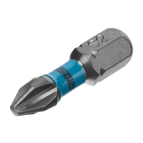 Бита торсионная PH2 x 25 мм, для ударных шуруповертов, 10 шт. Gross фото 2