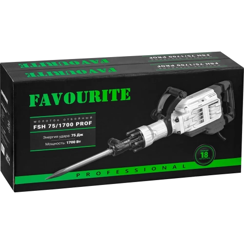 Молоток отбойный FAVOURITE FSH 75/1700 PROF 75Дж, 1700Вт 550001700 фото 11 Молоток отбойный FAVOURITE FSH 75/1700 PROF 75Дж, 1700Вт 550001700 фото 11