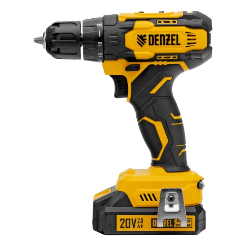 Дрель-шуруповерт аккумуляторная CDQ-20, Li-Ion, 20 В// Denzel фото 6