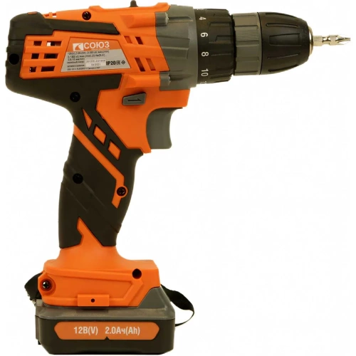 Аккумуляторная дрель-шуруповерт СОЮЗ ДШС-12К фото 5