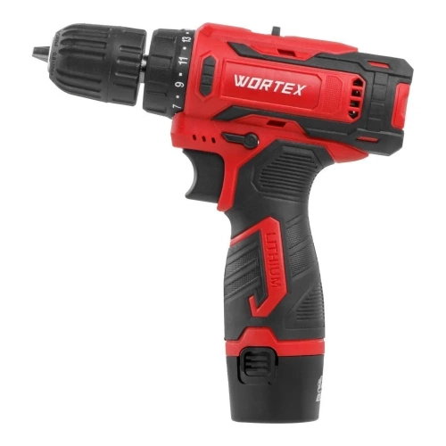 Аккумуляторная дрель-шуруповерт WORTEX BD 1220 Li в чемодане 12 В, 30 Нм, 2x1.5 А/ч, БЗП 10 мм 1329356 фото 3