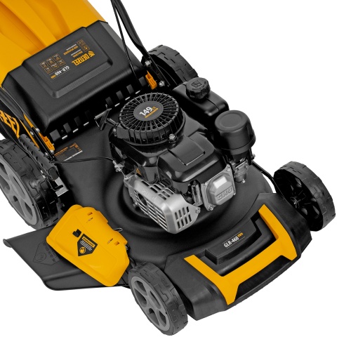 Газонокосилка бензиновая GLR-460SP-ZS, 149 см3, ширина 46 см, привод, травосборник 65 л Denzel фото 15