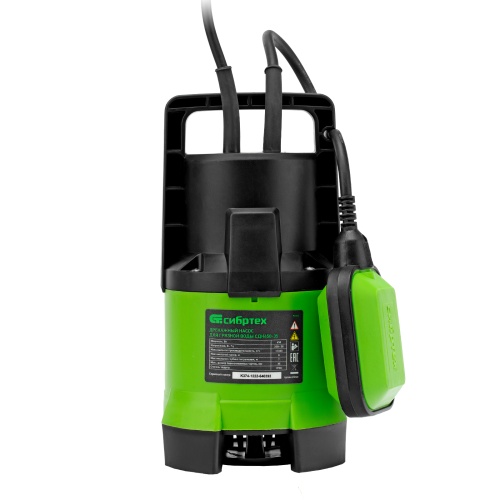 Дренажный насос для грязной воды СДН650-35, 650 Вт, напор 8 м, 11000 л/ч Сибртех фото 5