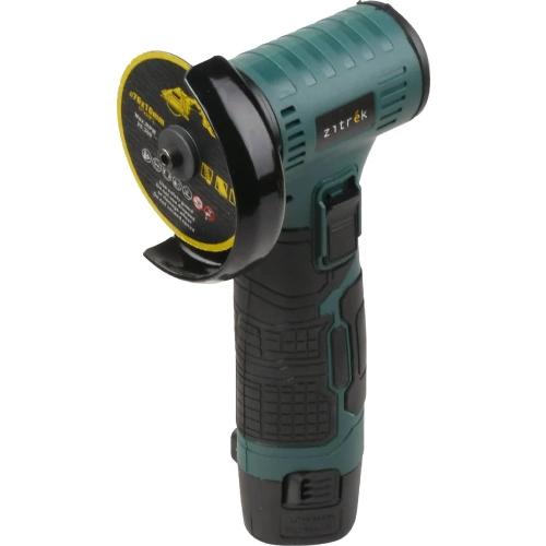 Углошлифовальная машина аккумуляторная Zitrek AG 12 PRO, 75мм, 12B, 2x2.5Ач, комплект дисков 085-1120