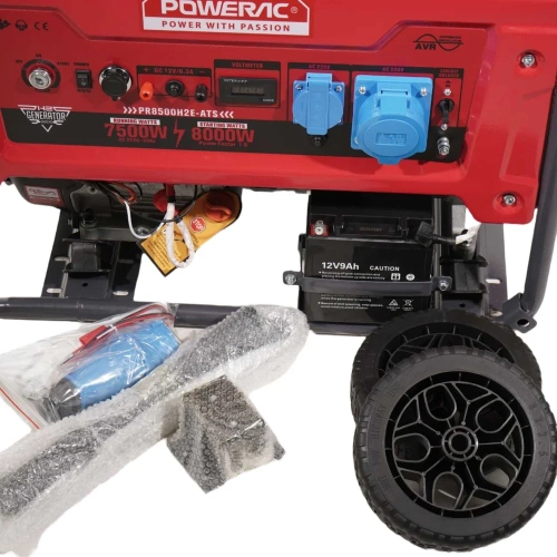 Генератор бензиновый POWERAC 8кВт PR8500H2E-ATS фото 7