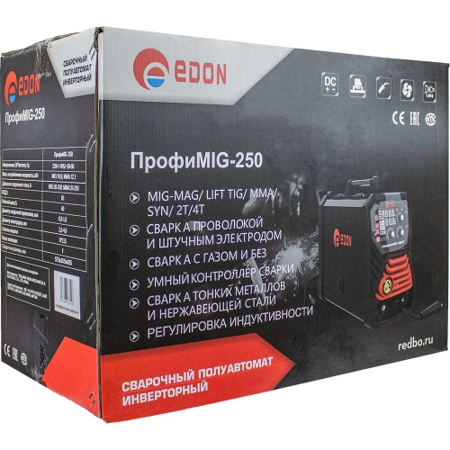 Сварочный аппарат инверторный Edon Профи MIG-250 24954 фото 11
