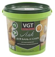 Лак по дереву акриловый VGT для бань и саун 0,9 кг