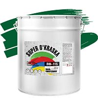 Эмаль Super Okraska ПФ-115 зеленая глянцевая 20 кг