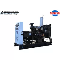 Дизельный генератор ООО "ПК "АЗИМУТ" QUANCHAI 12 кВт, 230В, открытый на раме, АВР, СЗУ, ПОЖ АД-12С-230-2РМ5