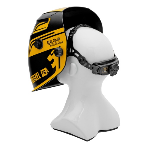 Щиток защитный лицевой (маска сварщика) F9, см. окно 100x60, Real Color, DIN 4-8/9-13// Denzel фото 4