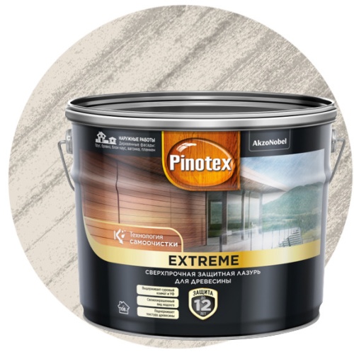 Пропитка для древесины Pinotex Extreme 5351741 белая 9 л