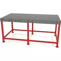 Сварочный стол Flamet 1000x2000, Profi 10 мм, подстолье с перемычками PBK-1000x2000-10