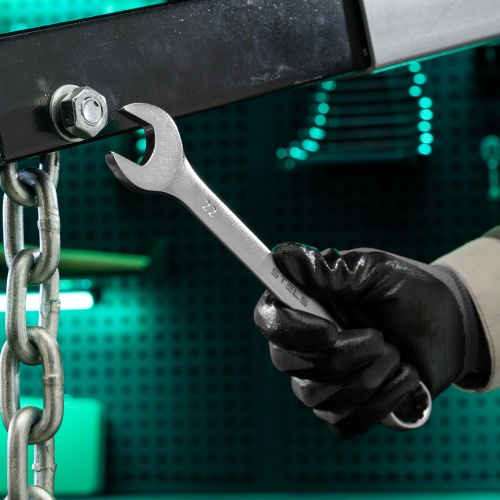 Ключ комбинированный, 22 мм, CrV, матовый хром Stels фото 6