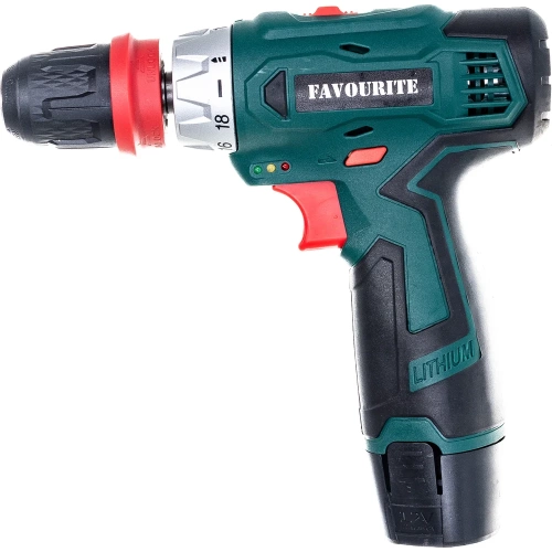 Акк. дрель-шуруповёрт FAVOURITE 12В, 2Ач, 22Нм Li-ion съём.патрон DC 12MF 101121312 фото 3 Акк. дрель-шуруповёрт FAVOURITE 12В, 2Ач, 22Нм Li-ion съём.патрон DC 12MF 101121312 фото 3