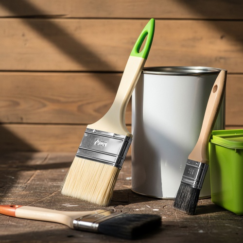 Кисть флейцевая, 70*8, натуральная щетина, пластиковая ручка, 10шт Сибртех фото 8