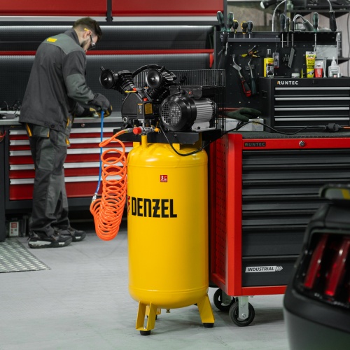 Компрессор воздушный BCV2200/100V, ременный привод , 2.3 кВт, 100 литров, 440 л/мин Denzel фото 26