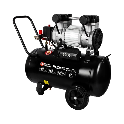 Безмасляный поршневой компрессор QUATTRO ELEMENTI PACIFIC 50-400 400 л/мин, 50 л, 3 л.с, 8 бар 915-359 фото 8