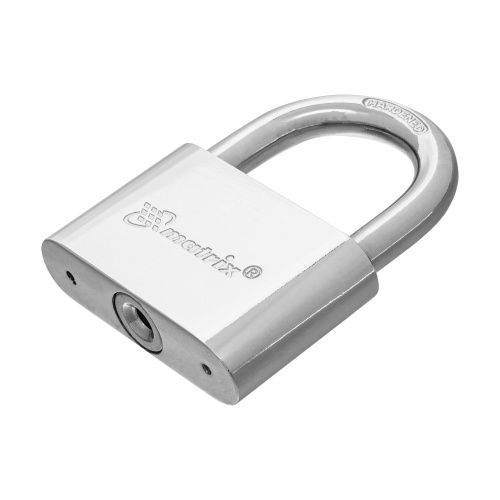 Замок навесной, хромированное покрытие 70 мм Matrix фото 2