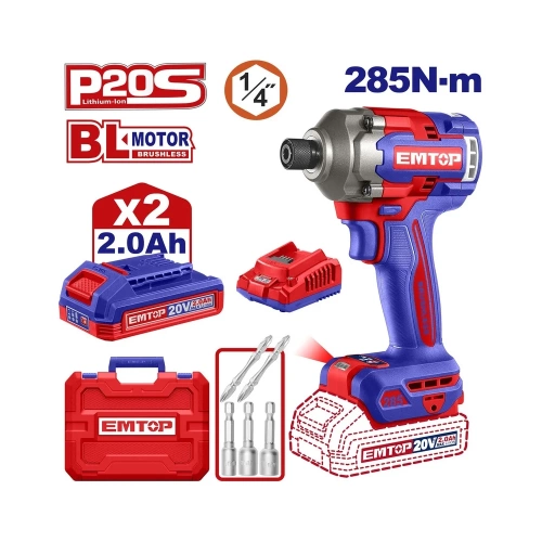 Гайковерт ударный аккумуляторный EMTOP ECIRL2028 фото 3 Гайковерт ударный аккумуляторный EMTOP ECIRL2028 фото 3