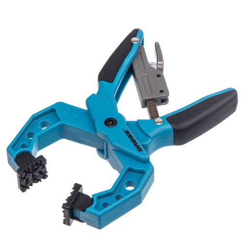 Струбцина клещеобразная 1-1/2, пластиковый корпус, храповой механизм жесткой фиксации, 38 мм Gross фото 4