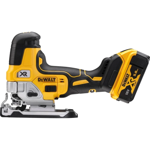 Аккумуляторный лобзик DEWALT DCS335P2, 18 В, 3200 ход/мин, 26 мм, с 2 АКБ 5 Ач и ЗУ, в кейсе TSTAK DCS335P2-QW фото 4