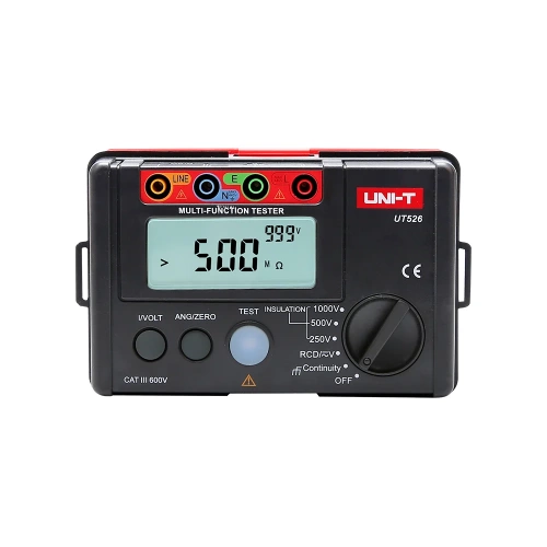 Цифровой тестер УЗО, измеритель заземления и сопротивления изоляции UNI-T UT526 00-00000191