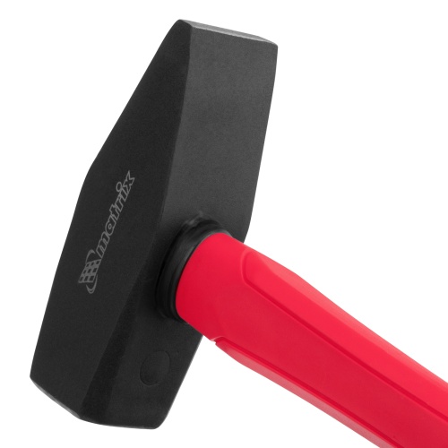 Молоток слесарный optimal, 1500 г, фибергласовая обрезиненная рукоятка, квадратный боек Matrix фото 4