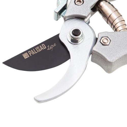 Секатор прямого реза, 205 мм, металлические обрезиненные рукоятки, Luxe, Palisad фото 4