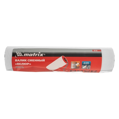 Валик сменный, "Велюр", 250 мм, ворс 4 мм, D 44 мм, D ручки 8 мм, шерсть Matrix фото 3