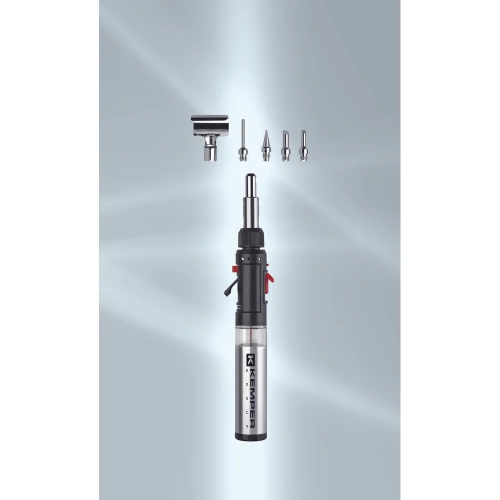 Паяльник газовый (горелка) KEMPER с пьезоподжигом для микропайки в кейсе, 6 насадок 12100KIT фото 6 Паяльник газовый (горелка) KEMPER с пьезоподжигом для микропайки в кейсе, 6 насадок 12100KIT фото 6