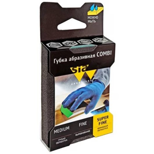 Губка абразивная Sia Abrasives ssp-combi-s-fine siasponge Combi superfine фото 4