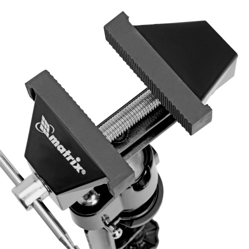 Тиски настольные, многофункциональные, сменная насадка, хомут для дрели, шарнирный механизм, 70 мм Matrix фото 15