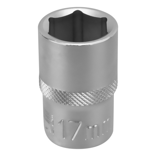 Головка торцевая, 17 мм, шестигранная, CrV, под квадрат 1/2 Stels фото 2