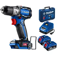 Бесщеточная дрель-шуруповерт ЗУБР Профессионал Компакт 20 В, 50 Н·м, 2 АКБ LMS (4 А·ч), кейс DB-50-42