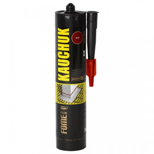 Герметик для кровли Fome Flex каучуковый 300мл (красный)