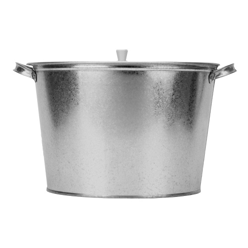 Бак для воды оцинкованный с крышкой (крышка с ручкой) 20 л, без крана фото 3