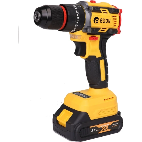 Аккумуляторная дрель бесщеточная EDON AD-21PBL набор 24895 фото 5