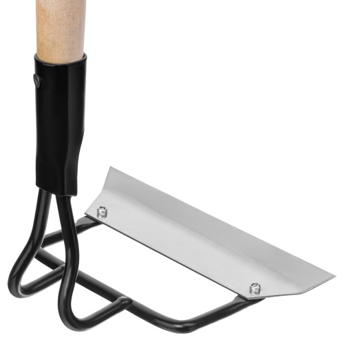 Мотыга, нержавеющая сталь, 200 х 50 х 1300 мм, деревянный черенок, Сибртех фото 5