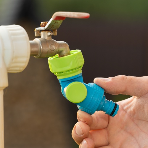 Адаптер штуцерный, шарнирный, с переключателем, 1/2-1'', Palisad Luxe фото 11