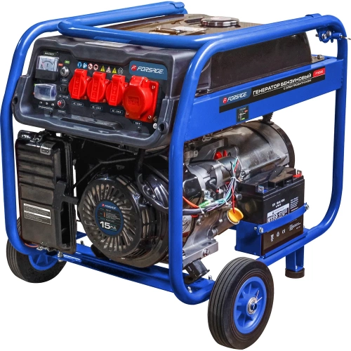 Генератор автономный бензиновый Forsage 2300/7000Вт ном., 3 роз. 220В~50Гц+роз.400В, двиг.15л.с., бак для бензина 25л, бензин АИ-92, время раб. 8ч, шум 97дБ F-FY8500(57992) Генератор автономный бензиновый Forsage 2300/7000Вт ном., 3 роз. 220В~50Гц+роз.400В, двиг.15л.с., бак для бензина 25л, бензин АИ-92, время раб. 8ч, шум 97дБ F-FY8500(57992)