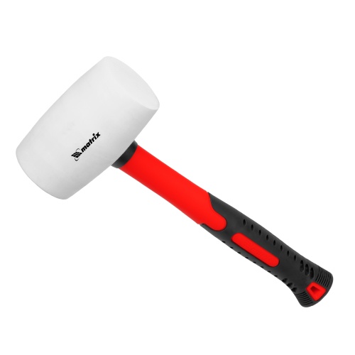 Киянка резиновая, 680 г, белая резина, фибергласовая рукоятка Matrix фото 2