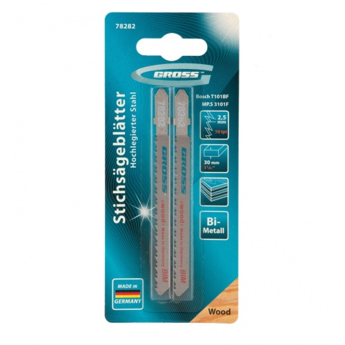 Полотна для электролобзика Profi, 2 шт, ( 3101F-T101BF ) Gross фото 3 Полотна для электролобзика Profi, 2 шт, ( 3101F-T101BF ) Gross фото 3