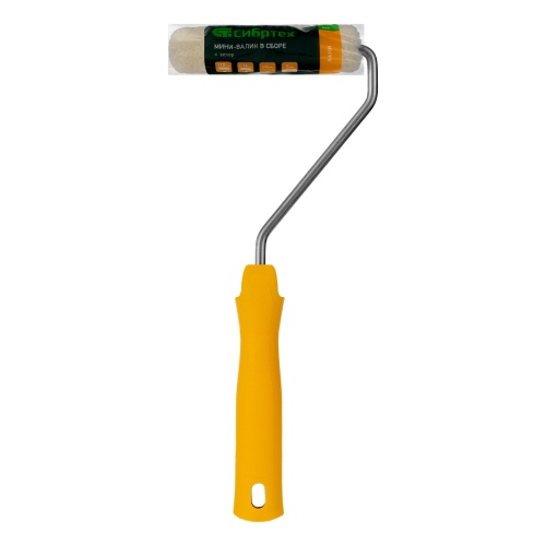 Мини-валик в сборе "Лаки" , 110 мм, ворс 5 мм, D 16 мм, D ручки 6 мм, Велюр Сибртех фото 6