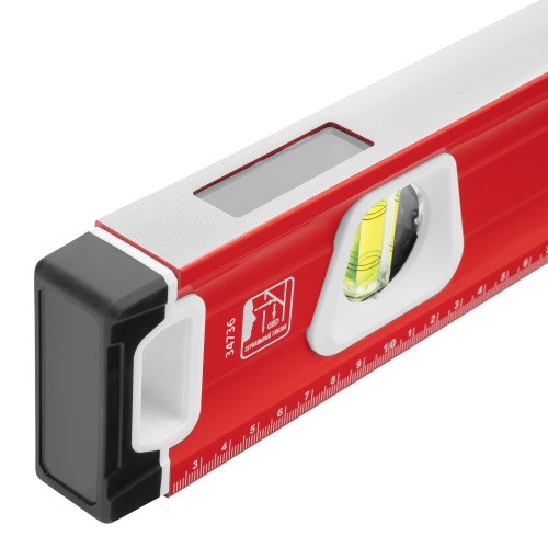 Уровень алюминиевый, магнит, фрезерованный, 3 глазка (1 зеркальный) двухкомпонентные рукоятки, 2000 мм Matrix фото 5