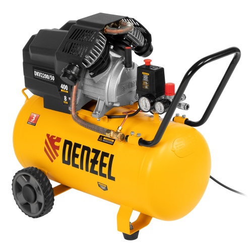 Компрессор воздушный DKV2200/50, Х-PRO 2.2 кВт, 400 л/мин, 50 л Denzel фото 2 Компрессор воздушный DKV2200/50, Х-PRO 2.2 кВт, 400 л/мин, 50 л Denzel фото 2
