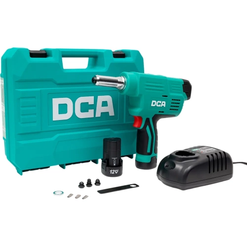 Аккумуляторный заклепочник DCA 2 АКБ 2,0 А*ч, в кейсе ADPM40 фото 10 Аккумуляторный заклепочник DCA 2 АКБ 2,0 А*ч, в кейсе ADPM40 фото 10