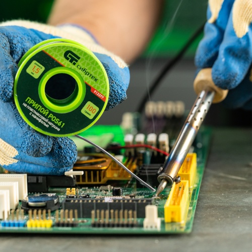 Припой с канифолью, D 1.5 мм, 100 г, POS61, на пластмассовой катушке Сибртех фото 7