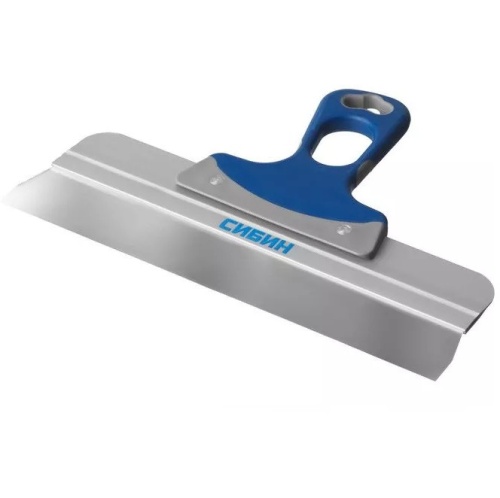 Шпатель фасадный Сибин 10085-35 350 мм с алюминиевой направляющей
