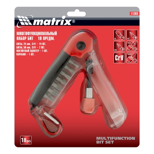 Многофункциональный набор бит, CrV, 18 шт Matrix фото 14
